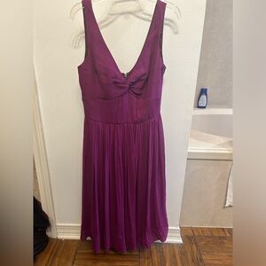 J. Crew Backless Magenta Dress